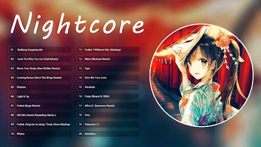 Nightcore Song Offline screenshot 1
