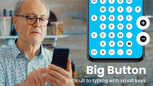 Big Button Keyboard - Big Keys स्क्रीनशॉट 1