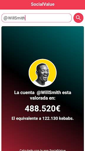 SocialValue: Calcula cuanto dinero valen tus redes screenshot 2