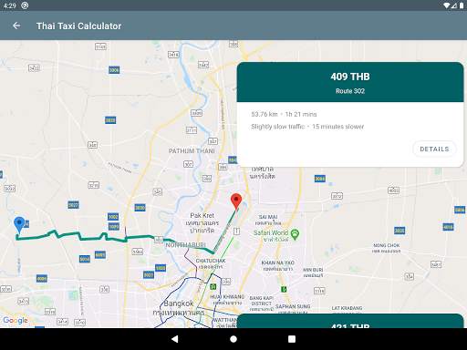 Thai Taxi Fare Calculator screenshot 9