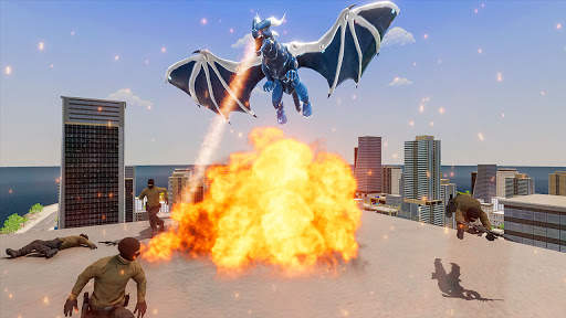 Flying Dragon Robot Transform- Robot Car Games 21 screenshot 2