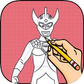 how to draw Ultraman on 9Apps