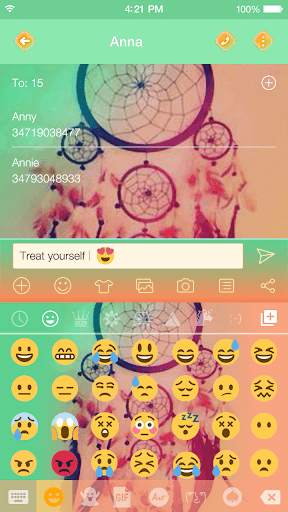Emoji Keyboard - Dreamcatcher screenshot 1
