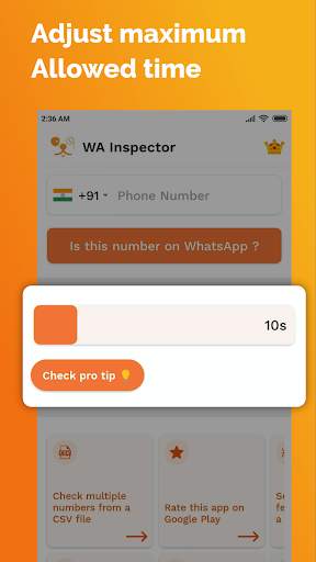 WA Inspector - Is this number on WhatsApp ? screenshot 3