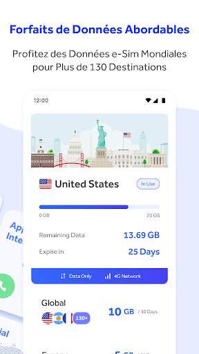 WePhone: Appel Virtuel & SMS screenshot 2