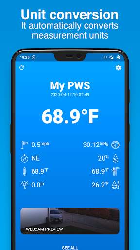PWS Watcher ⛅️ Personal Weather Station Monitoring screenshot 5