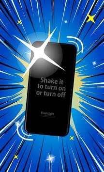 Flashlight free widget Shake Powerful light screenshot 2