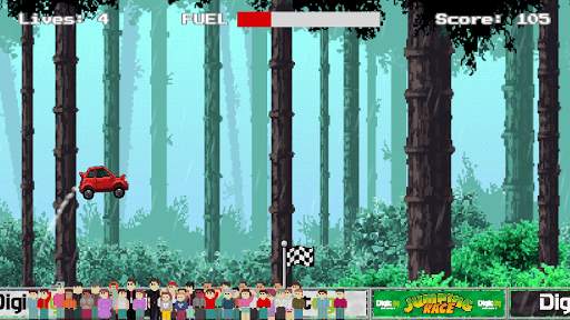 Jumping Race - Retro Game Car Racing screenshot 2