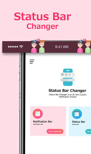 Notification Bar Customization -Status Bar Changer screenshot 1