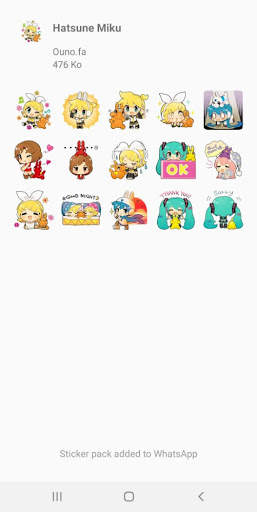 Stickers Wa Hatsune Miku screenshot 5