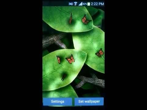 Tap Leaves Free Live Wallpaper screenshot 1