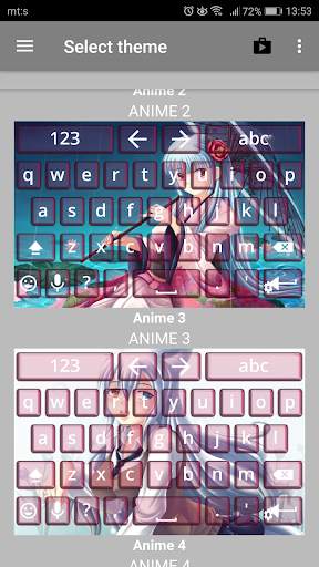 Anime Keyboard Theme screenshot 1