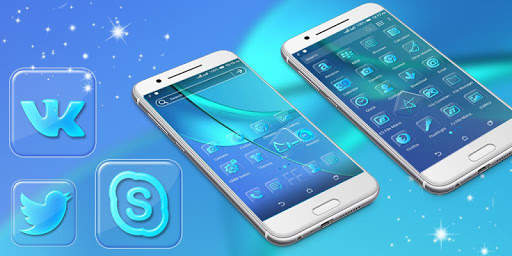 Blue Launcher Theme screenshot 1