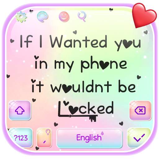 💗Lovely Quote Keyboard 10001002
