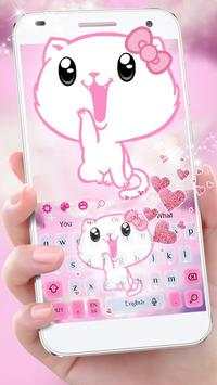 Cute Cat Kitty Keyboard screenshot 1