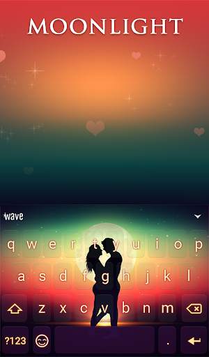 Moonlight Animated Keyboard   Live Wallpaper screenshot 2