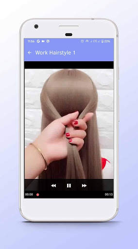 Work Hairstyle - Video Step By Step Offline screenshot 2