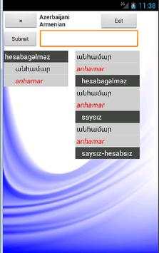 Armenian Azeri Dictionary screenshot 1