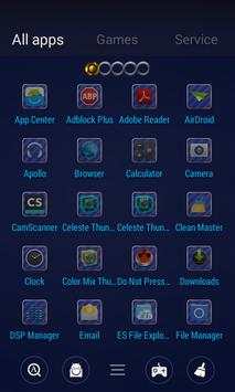 Blue Carbon GO Launcher Theme screenshot 6