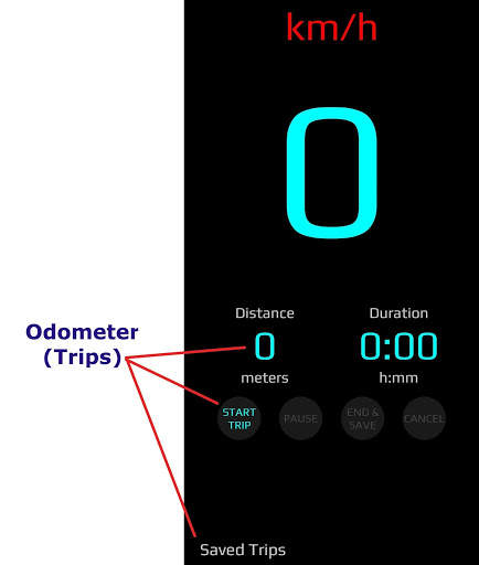 Heads Up Display GPS Speedometer & Odometer screenshot 2