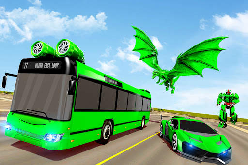 Flying Bus Robot Car Transform screenshot 1