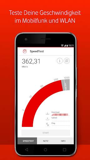 Vodafone SpeedTest screenshot 1