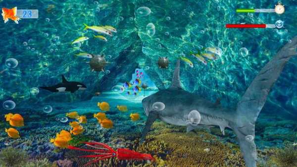 VR Shark Attack Angry Blue Whale screenshot 2