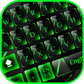 Green Black Glass keyboard icon