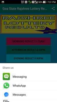 Goa State Rajshree Lottery Result & News App screenshot 2
