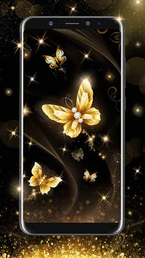 Gold Butterfly Live Wallpaper screenshot 4