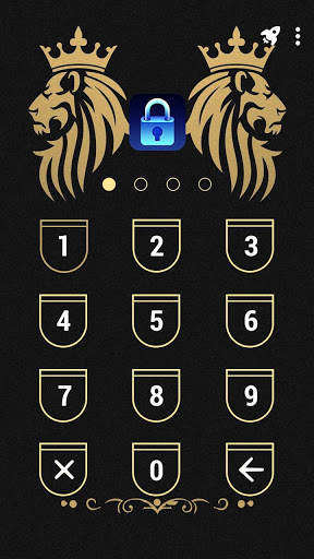 Golden Lion - App Lock Master Theme screenshot 2