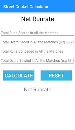 Street Cricket Calculator screenshot 3