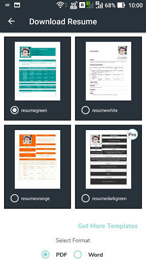 Resume - Create, Build and Download for Free 4 تصوير الشاشة
