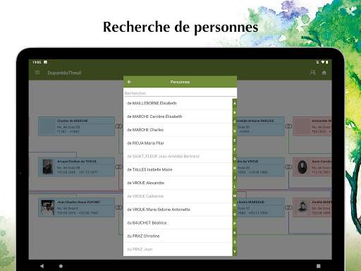 Généalogie Viewer – pour le logiciel pour PC screenshot 12