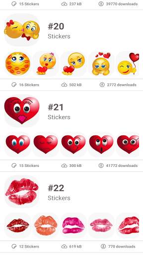 ❤️ Couple Romantic Stickers For Whatsapp - 2021 screenshot 1