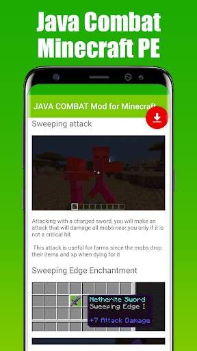 JAVA COMBAT Mod for Minecraft screenshot 2