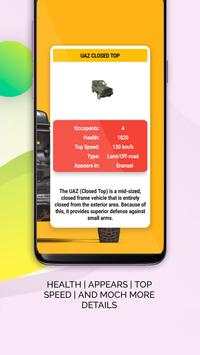Guide for PUBG vehicle & info Battlegrounds pro screenshot 5