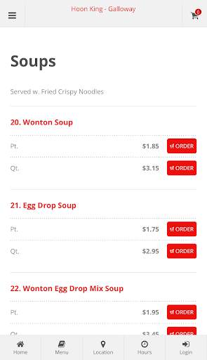Hoon King Galloway Online Ordering screenshot 3