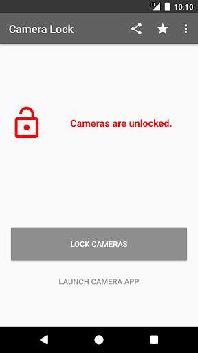 Camera Lock – Phone & Tablet Camera Security App 1 تصوير الشاشة