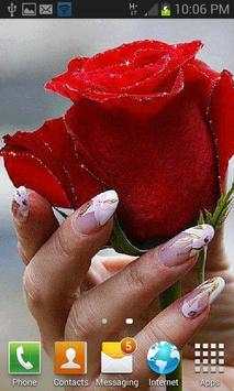 Shiny Red Rose LWP screenshot 2