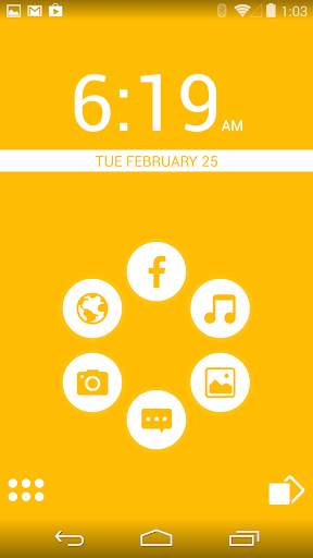 Basic Yellow Theme for Smart Launcher screenshot 2