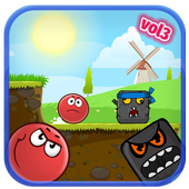 Red Hero 4 : Bounce Ball Vol3 icon
