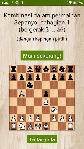 Catur - Pembukaan Ruy Lopez screenshot 1