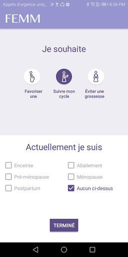 Règles et ovulation : suivez votre cycle avec FEMM screenshot 1