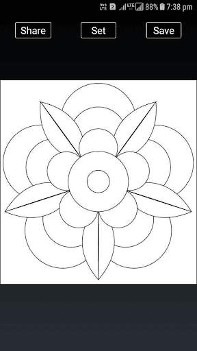 Simple Rangoli Designs : Easy Rangoli Designs 2 تصوير الشاشة