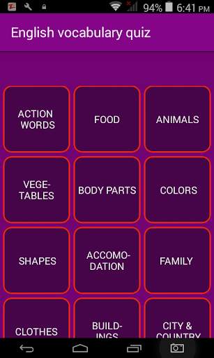 English Quiz kids screenshot 1