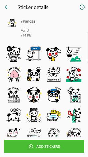 Mochi Panda stickers for WhatsApp🐼WAStickerApps screenshot 5