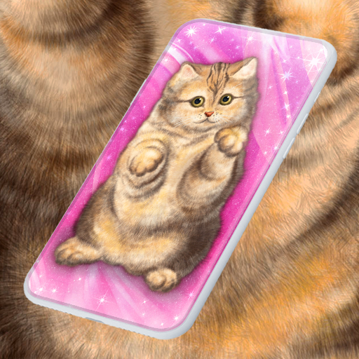 Cute Fluffy Cat Live Wallpaper icon