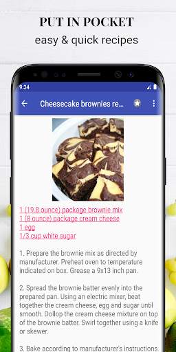 Dessert recipes free app offline with photo. screenshot 3