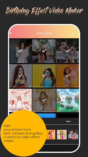 Birthday Effect Video Maker screenshot 1